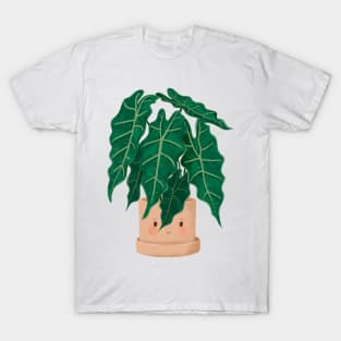 Cute Plant Illustration, Alocasia Illustration T-Shirt